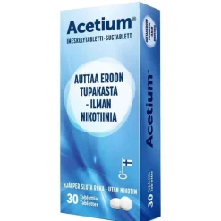 Acetium Imeskelytabletti - Eroon tupakasta