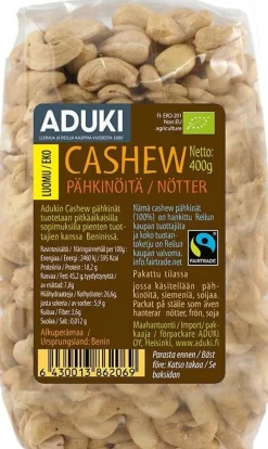 Aduki Luomu Cashewpähkinä