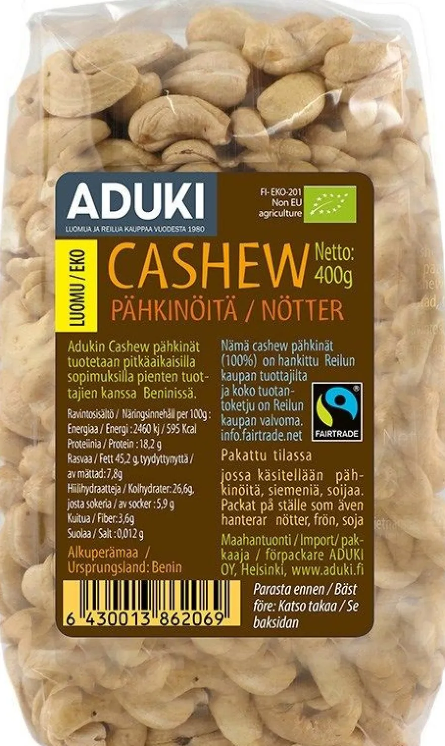 Aduki Luomu Cashewpähkinä