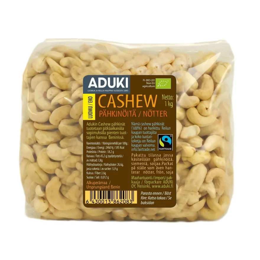 Aduki Luomu Cashewpähkinä