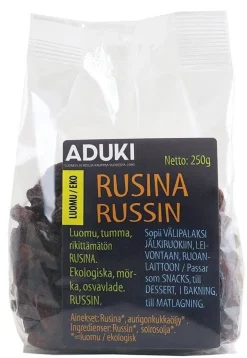 Aduki Luomu Tumma Rusina