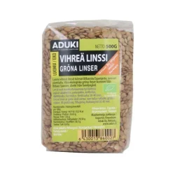 Aduki Luomu Vihreä Linssi