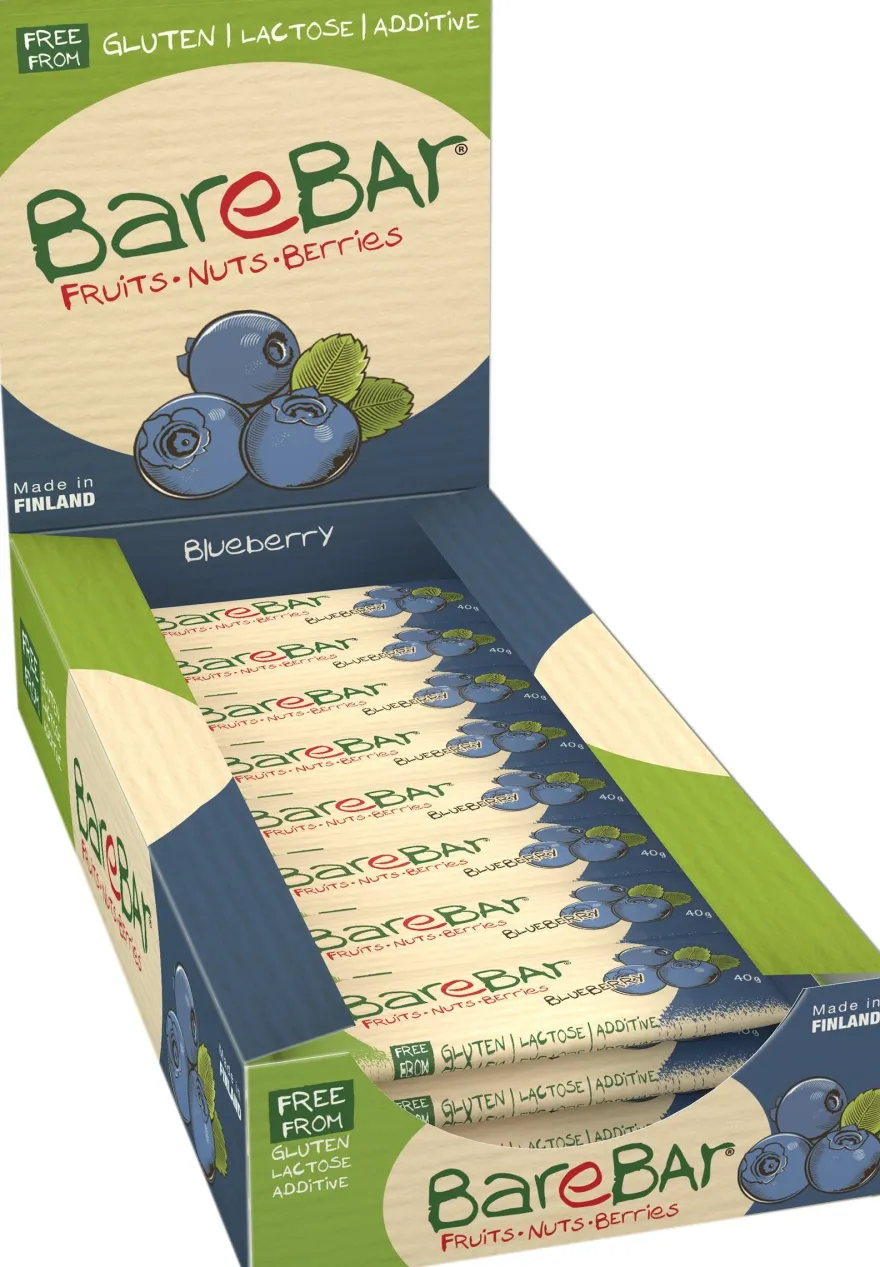 BareBar Mustikka 24-pack (Parasta ennen 26.11.2026)
