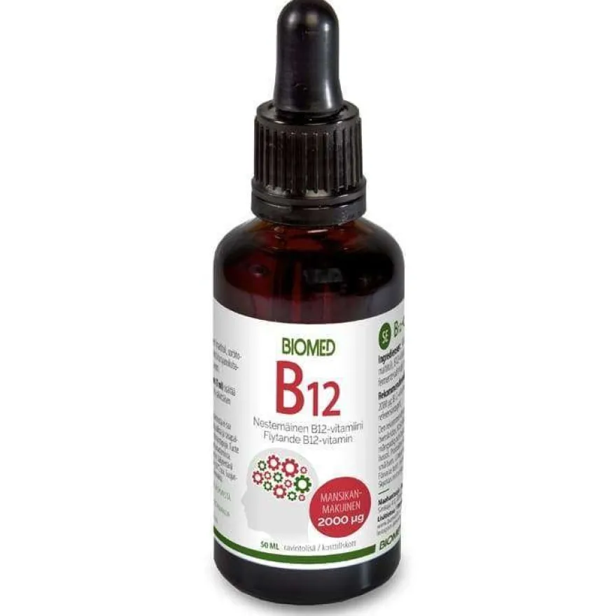 Biomed B12-vitamiinitipat 2000 mikrog