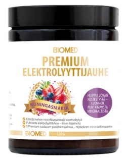 Biomed Premium Elektrolyyttijauhe Kuningasmarja