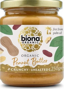Biona Luomu Maapähkinävoi Crunchy Suolaton