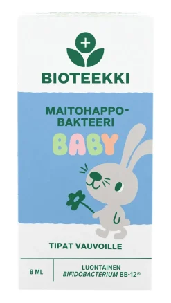 Bioteekki Maitohappobakteeri Baby Tipat (Parasta ennen 31.10.2026)