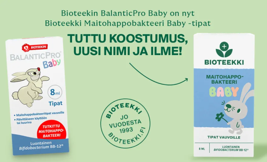 Bioteekki Maitohappobakteeri Baby Tipat
