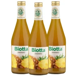 Biotta Luomu Ananastäysmehu 3-pack