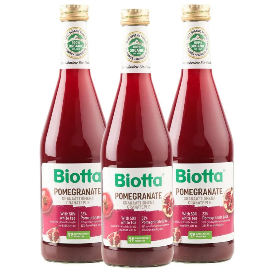 Biotta Luomu Granaattiomenajuoma 3-pack