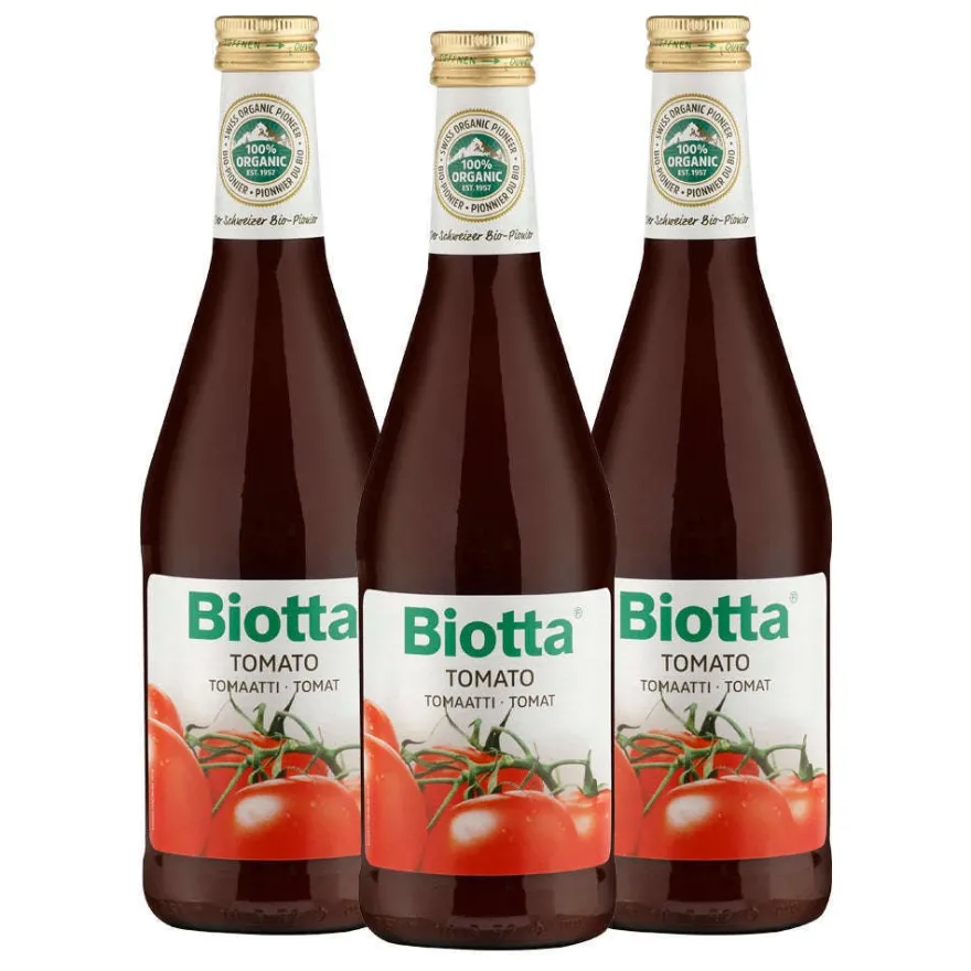 Biotta Luomu Tomaattitäysmehu 3-pack