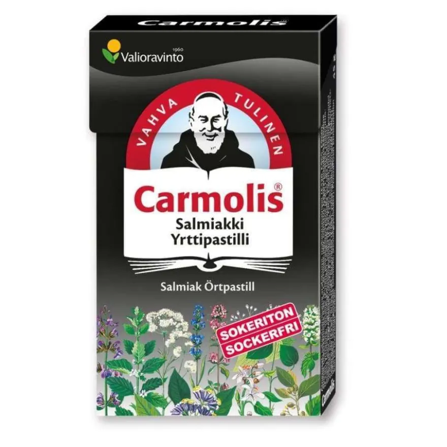 Carmolis Yrttipastilli Salmiakki