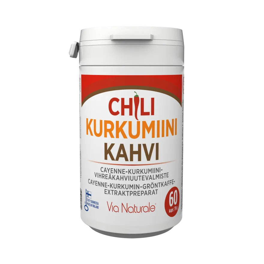 Chili - Kurkumiini - Kahvi