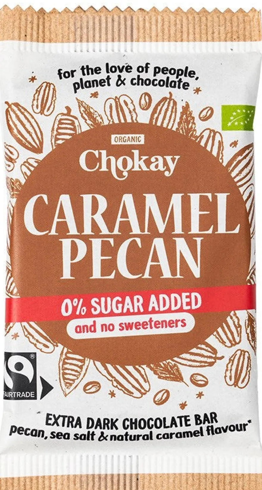 Chokay Luomu Tumma Karamelli & Pekaani Suklaa
