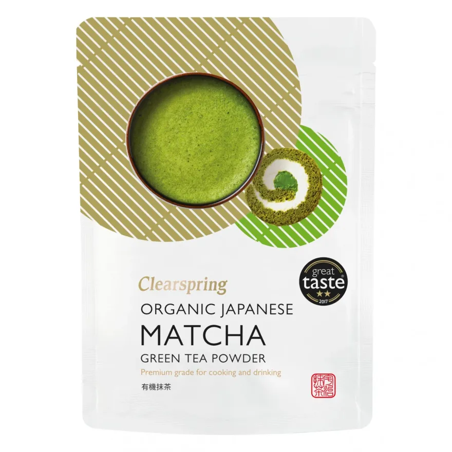 Clearspring Luomu Matcha-teejauhe Premium Grade