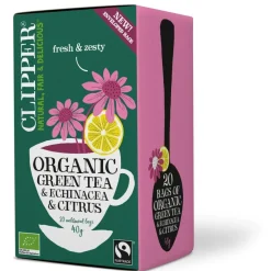 Clipper Luomu Vihreä Echinacea & Sitrus tee