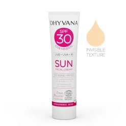 Dhyvana SUN Sävytön aurinkovoide kasvoille SK30