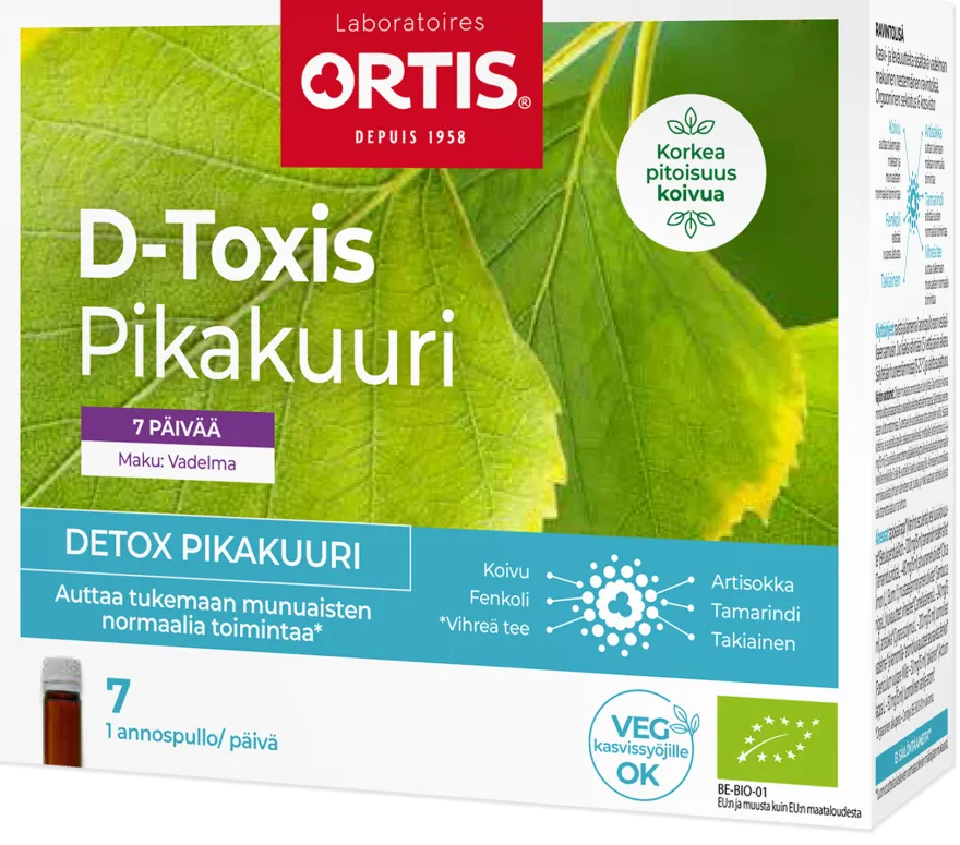 D-Toxis Detox Pikakuuri Vadelma