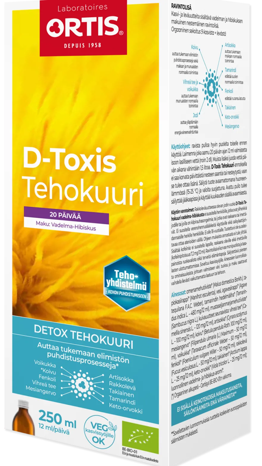 D-Toxis Detox Tehokuuri Vadelma