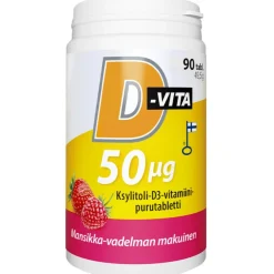 D-Vita 50 µg Mansikka-Vadelma