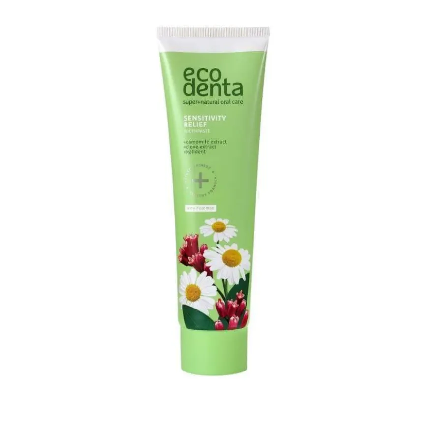Ecodenta Sensitivity Relief Herkkien Hampaiden Fluorihammastahna