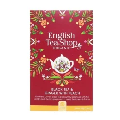 English Tea Shop Luomu Inkivääri-persikkatee (Parasta ennen 18.10.2026)