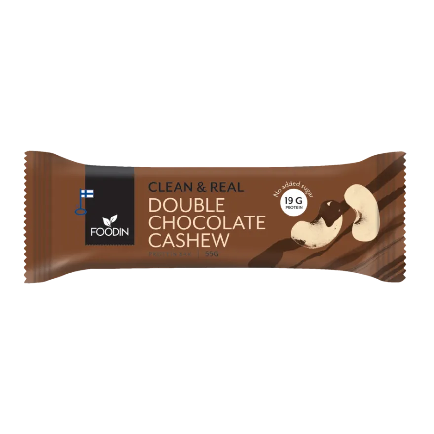 Foodin Clean & Real Protein Bar Double Chocolate Cashew