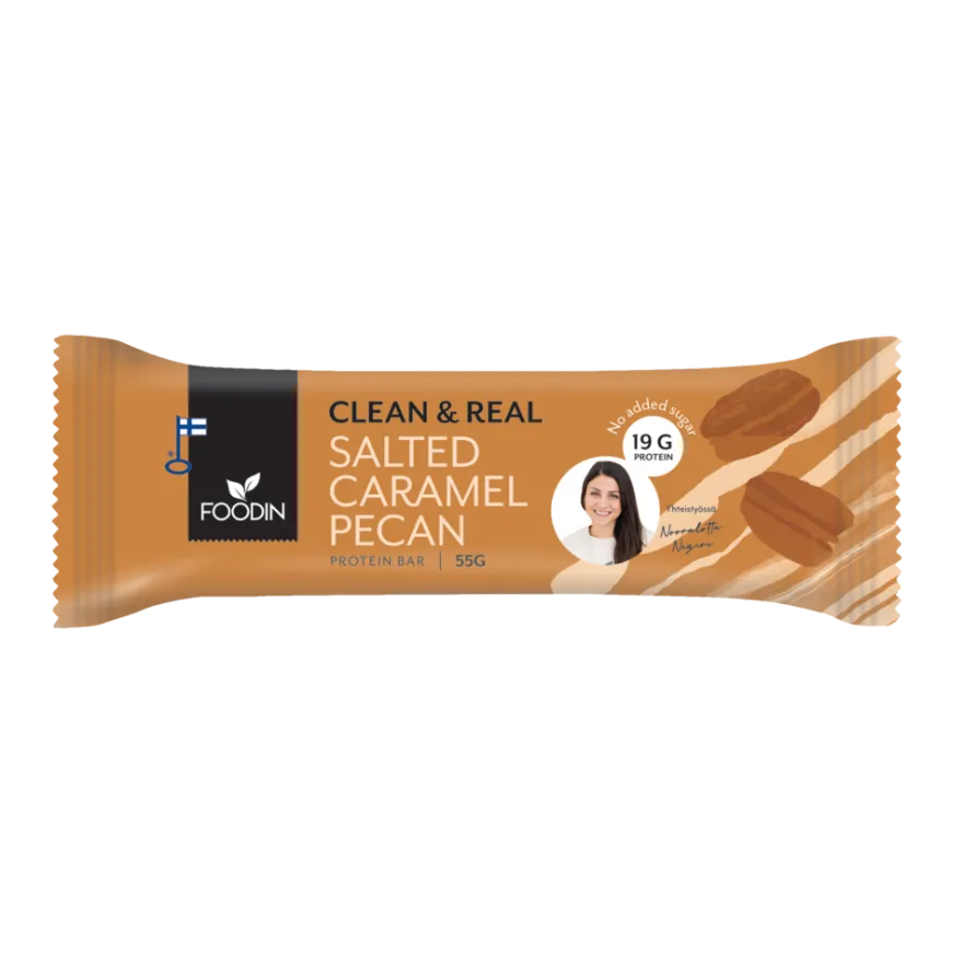 Foodin Clean & Real Protein Bar Salted Caramel Pecan