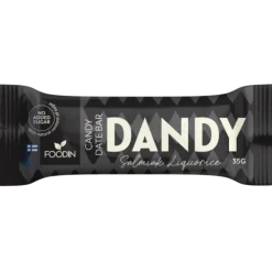 Foodin Dandy Candy Date Bar Salmiak Liquorice