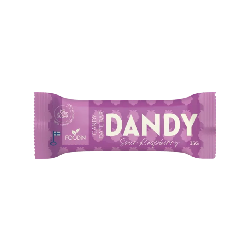 Foodin Dandy Candy Date Bar Sour Raspberry
