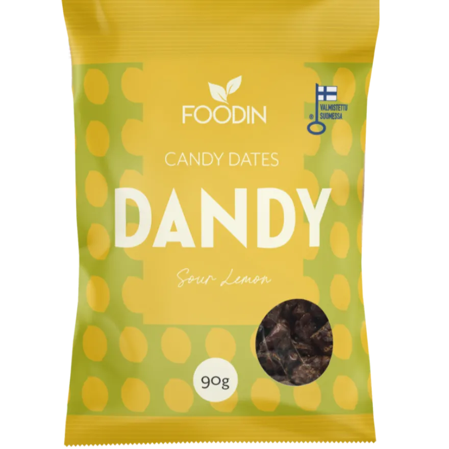 Foodin Dandy Candy Dates Sour Lemon (Parasta ennen 30.11.2026)