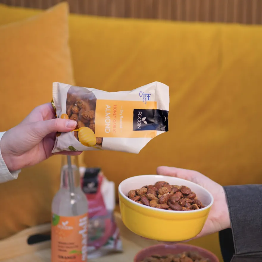 Foodin Honey Garlic Almonds