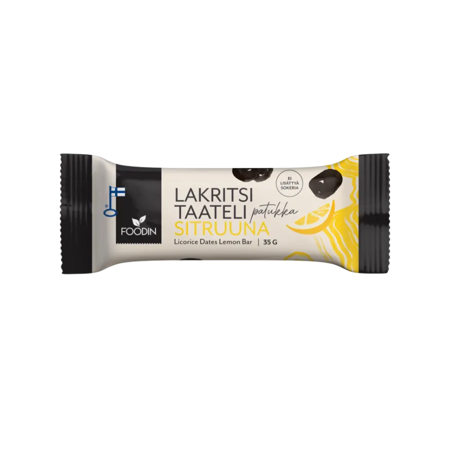 Foodin Lakritsitaatelipatukka Sitruuna