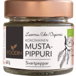 Foodin Luomu Kokonainen Mustapippuri