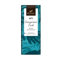 Foodin Luomu Raakasuklaa Amazonian Dark 70 %
