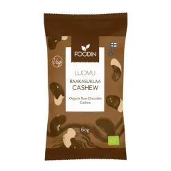 Foodin Luomu Raakasuklaakuorrutettu Cashew