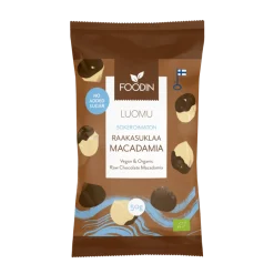 Foodin Luomu Sokeroimaton Raakasuklaamacadamia