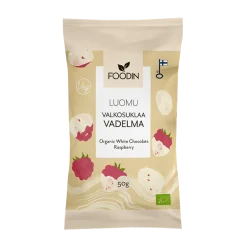 Foodin Luomu Valkosuklaavadelma