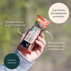 Foodin NUTI Luomu Pähkinäpatukka Protein, Almond & Caramel