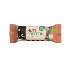 Foodin NUTI Luomu Pähkinäpatukka Protein, Almond & Caramel