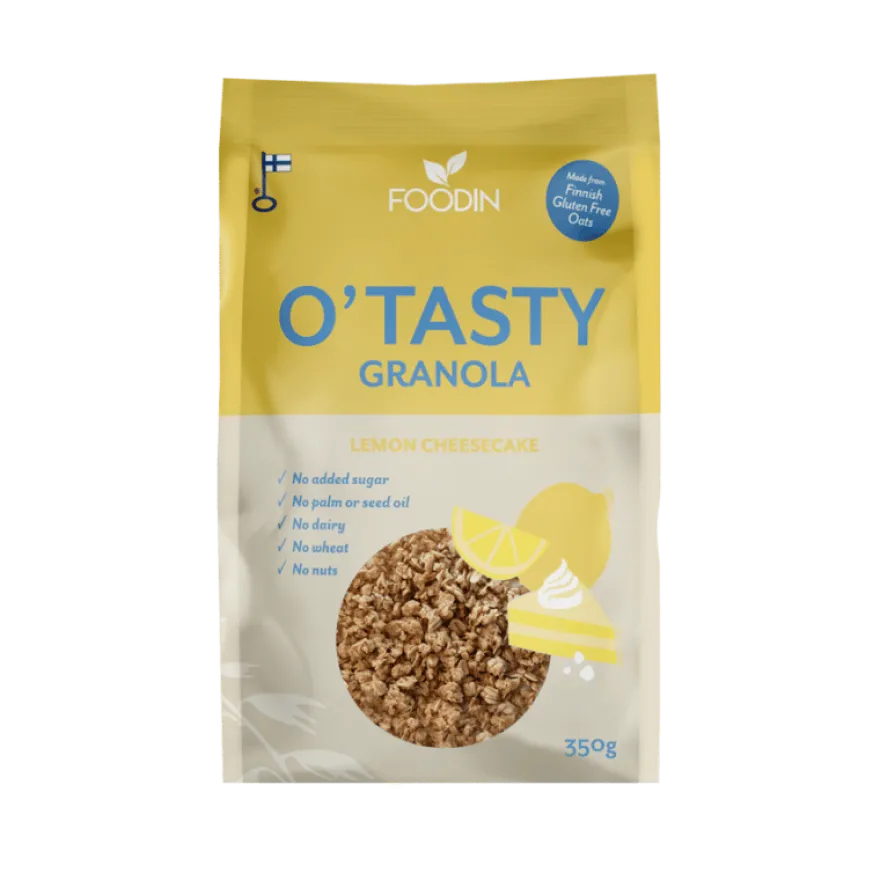 Foodin O`Tasty Kauragranola Lemon Cheesecake