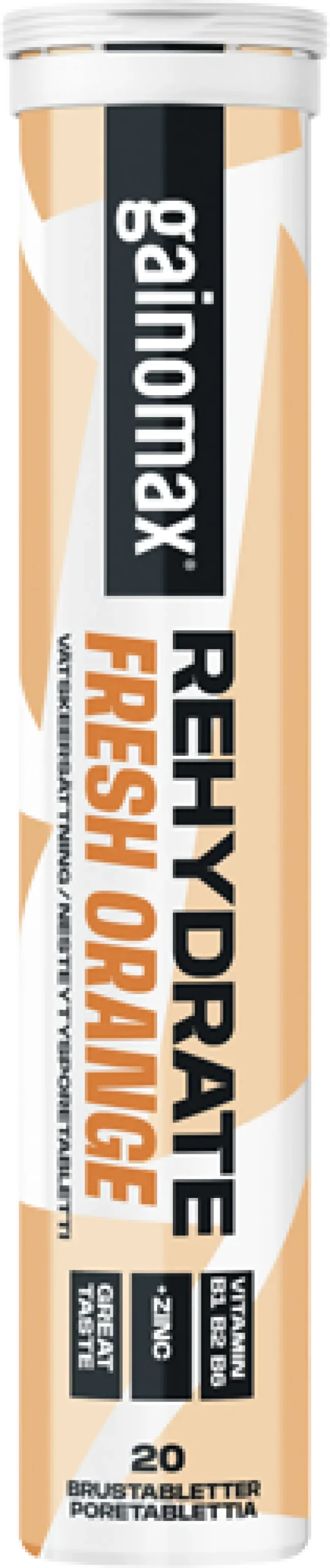 Gainomax Rehydrate Nesteytysporetabletti Fresh Orange