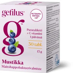 Gefilus + C Mustikka Maitohappobakteeri (Parasta ennen 09.11.2026)