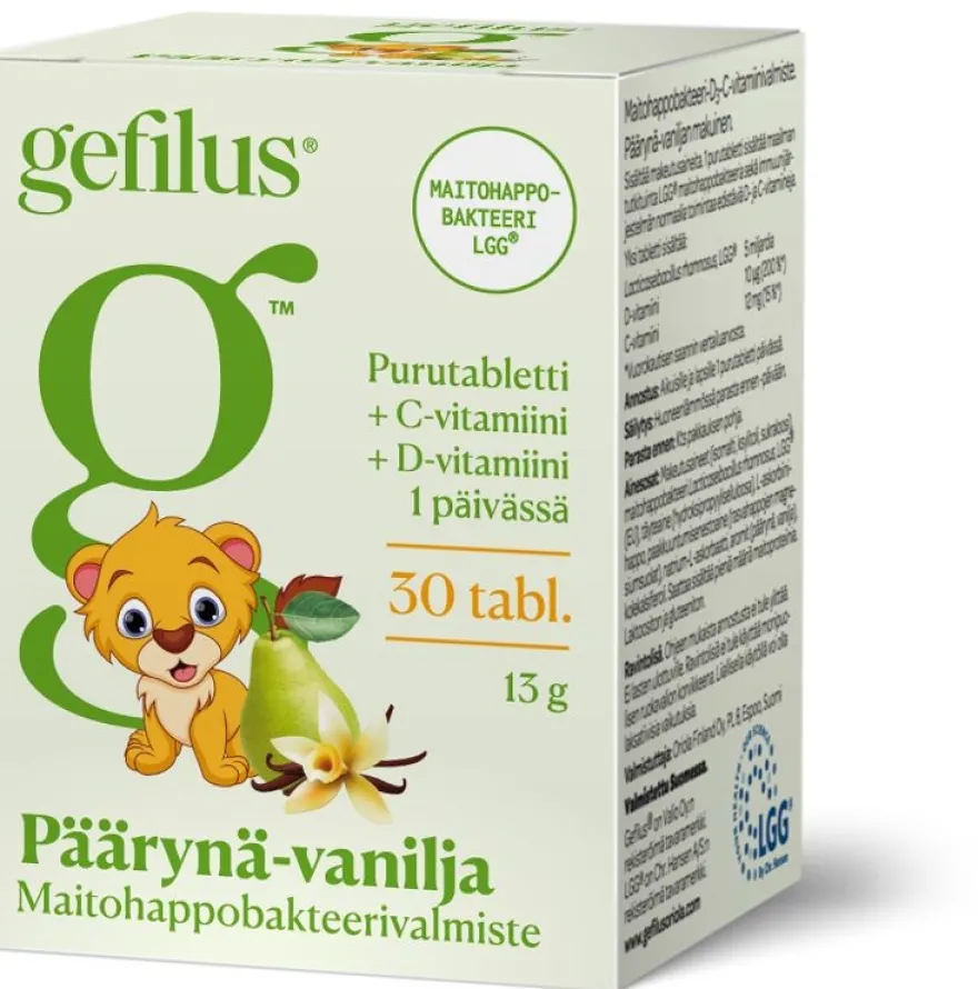 Gefilus + D Päärynä-Vanilja Maitohappobakteeri