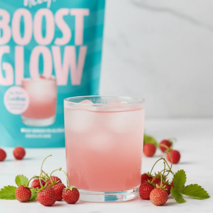 Heey! Boost & Glow Creatine + Coll-egan®, Wild Strawberries