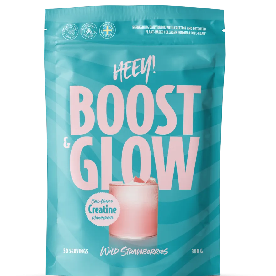 Heey! Boost & Glow Creatine + Coll-egan®, Wild Strawberries