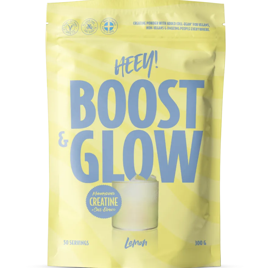 Heey! Boost & Glow Creatine + Coll-egan®, Lemon