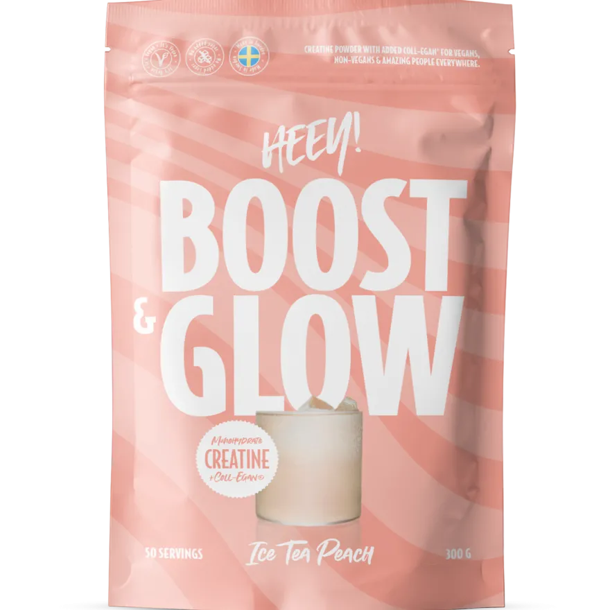 Heey! Boost & Glow Creatine + Coll-egan®, Ice Tea Peach