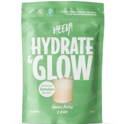 Heey! Hydrate & Glow Electrolytes + Coll-egan® Green Apple & Kiwi