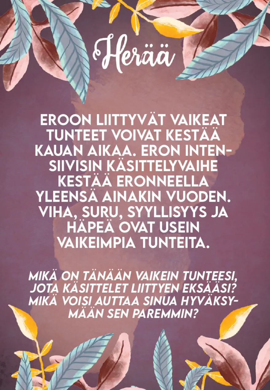 Hidasta Elämää Erohehku-kortit